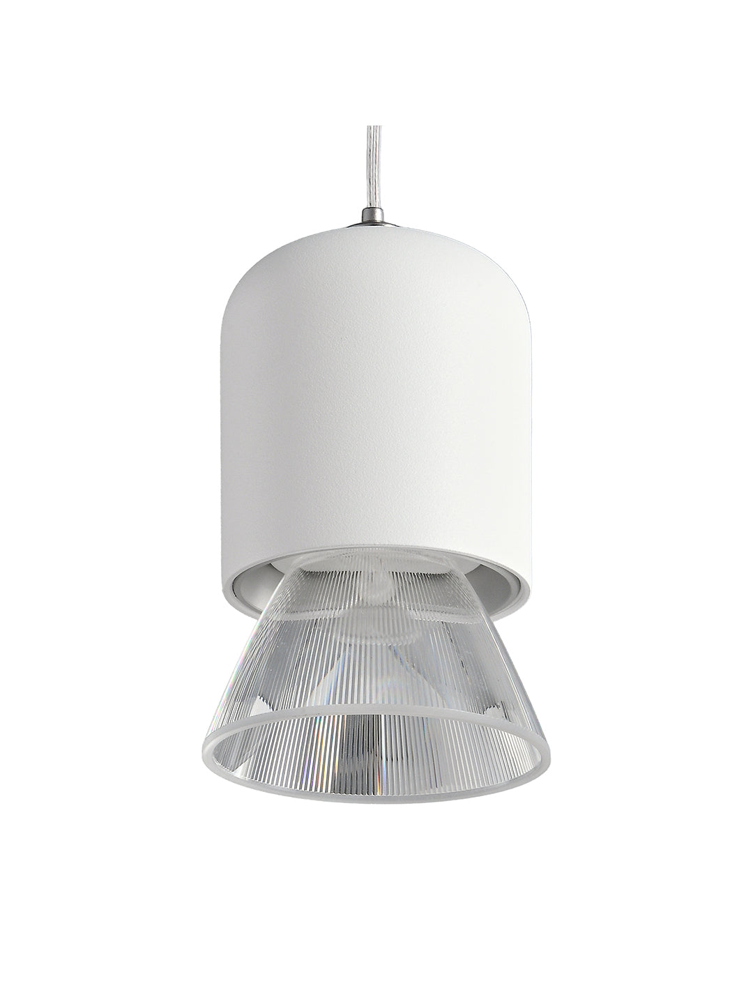 Pendelleuchte mit Kabel, 7 W, Weiß/Schwarz - T1BX T1WX