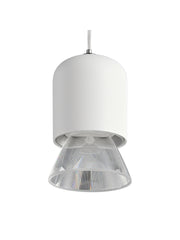 Pendelleuchte mit Kabel, 7 W, Weiß/Schwarz - T1BX T1WX