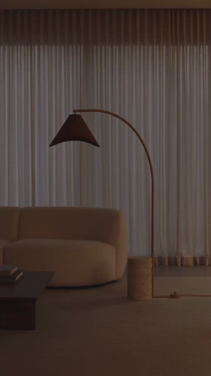 Load video: Bentra Arc Floor Lamp